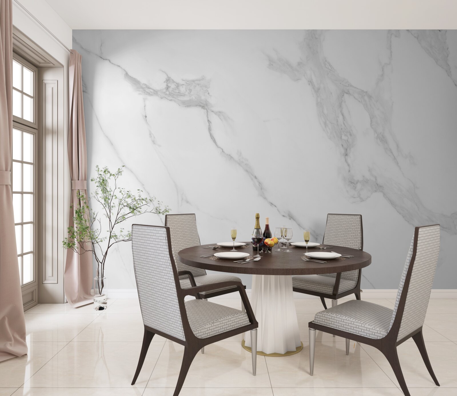 Papier peint fond blanc avec de la fumée grise flottant dans l'air