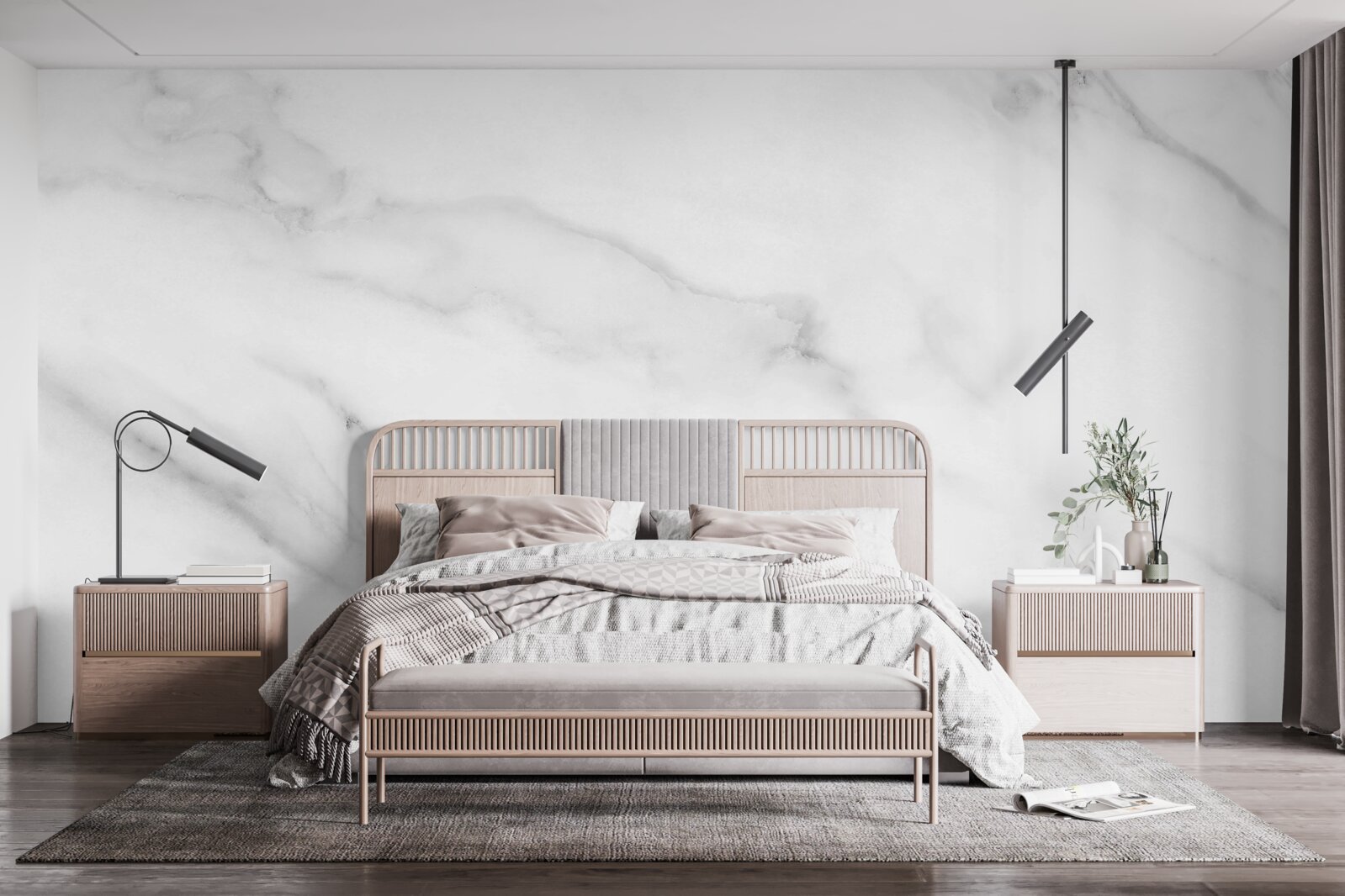 Papier peint couleur tachetée, gris