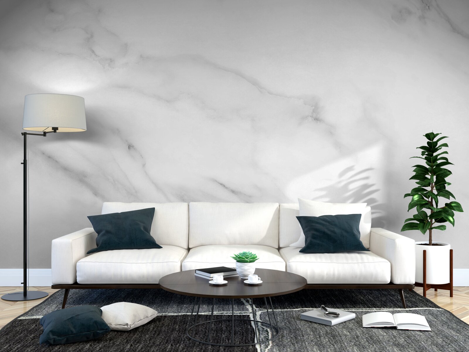 Papier peint couleur tachetée, gris