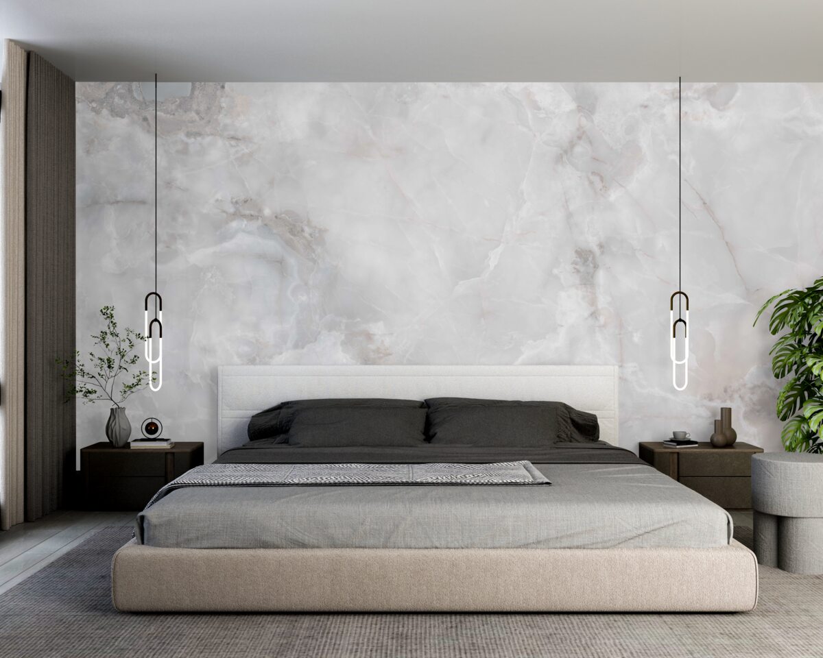 Papier peint nuages denses pénétrés par la lumière du soleil