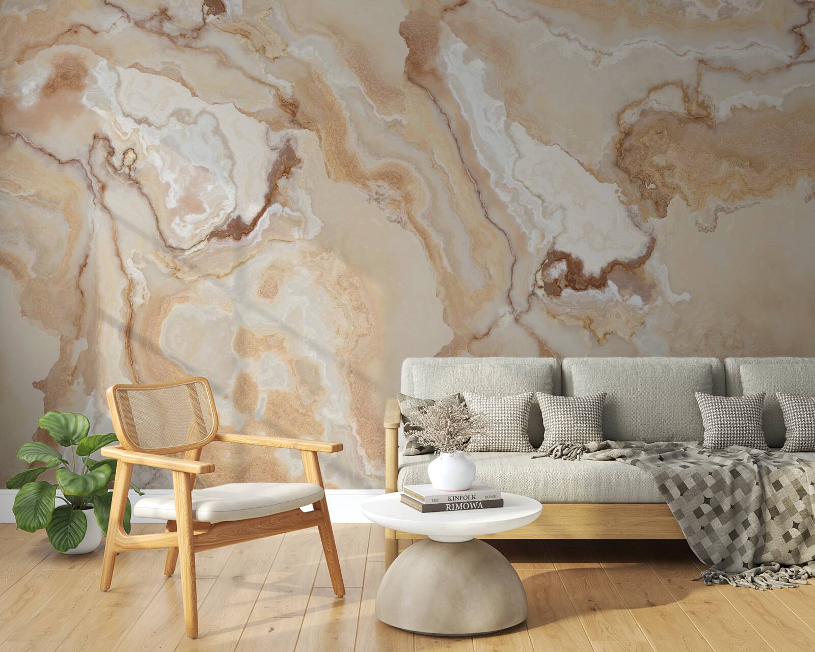 Papier peint onyx noyé dans une tache sombre