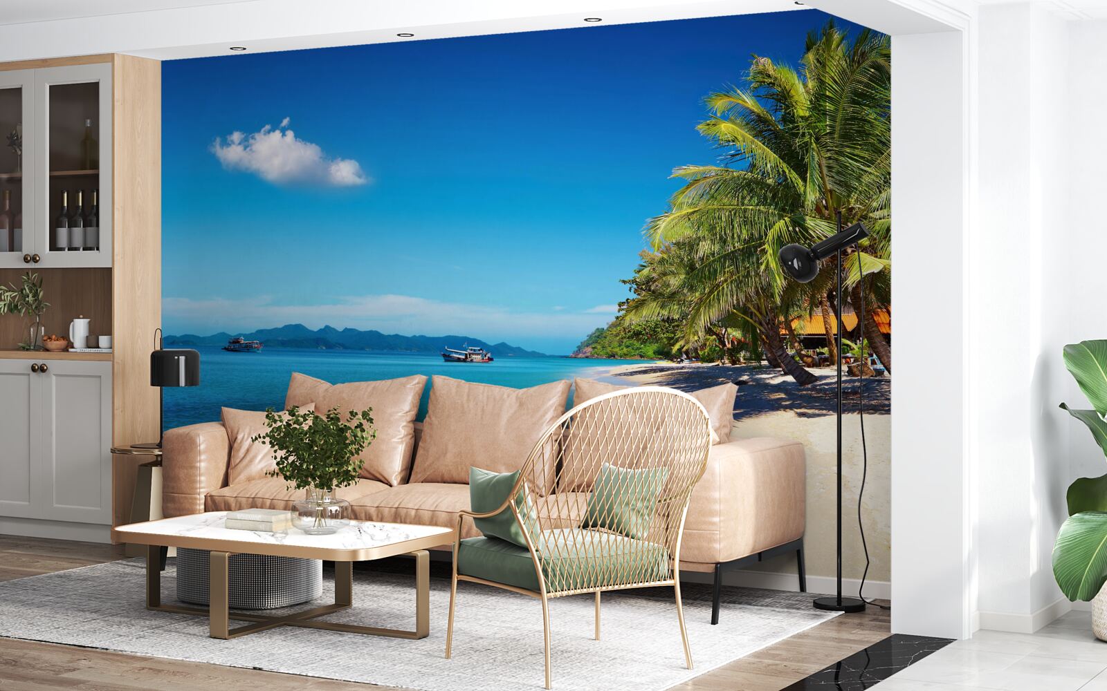 Papier peint plage de sable