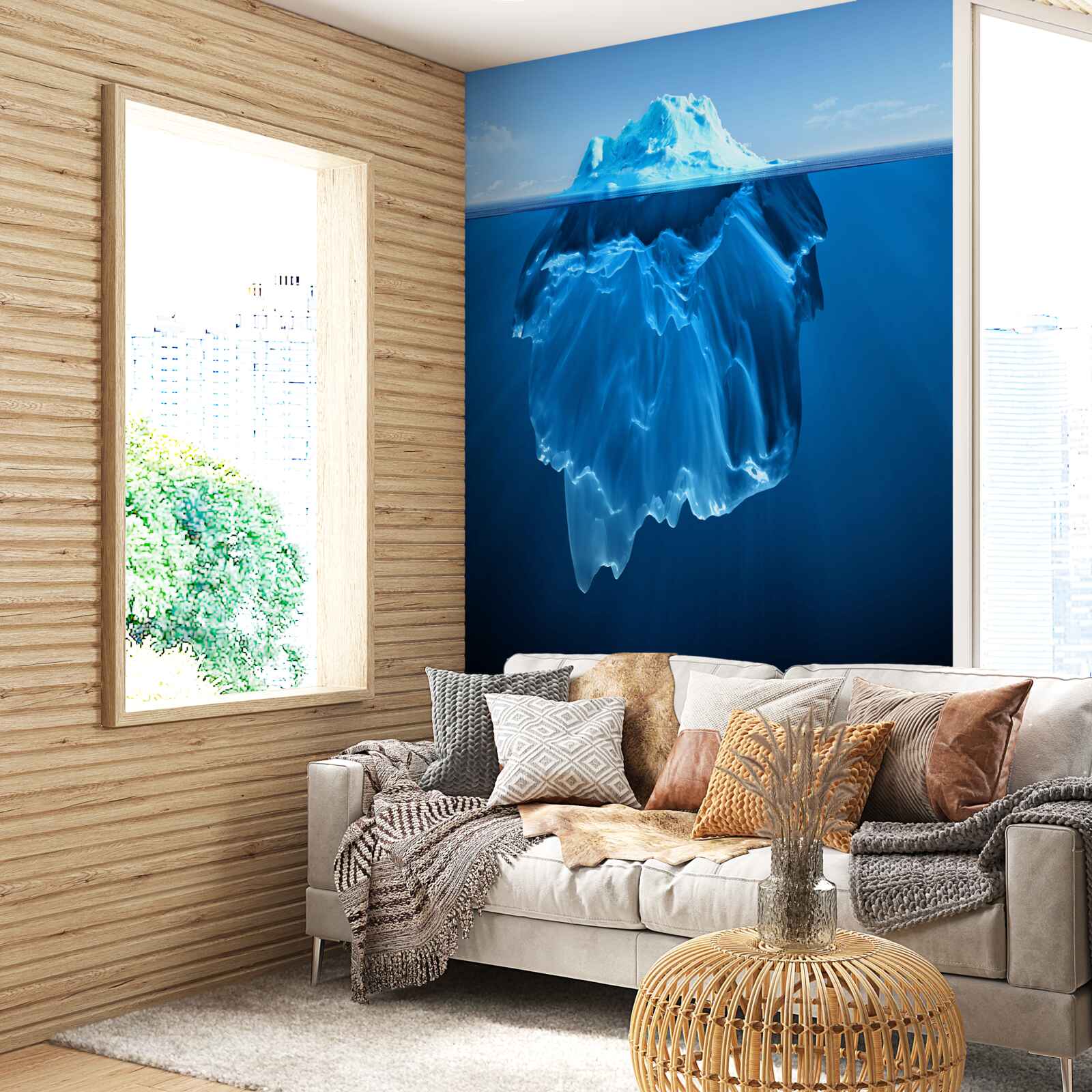 Papier peint énorme bloc de glace