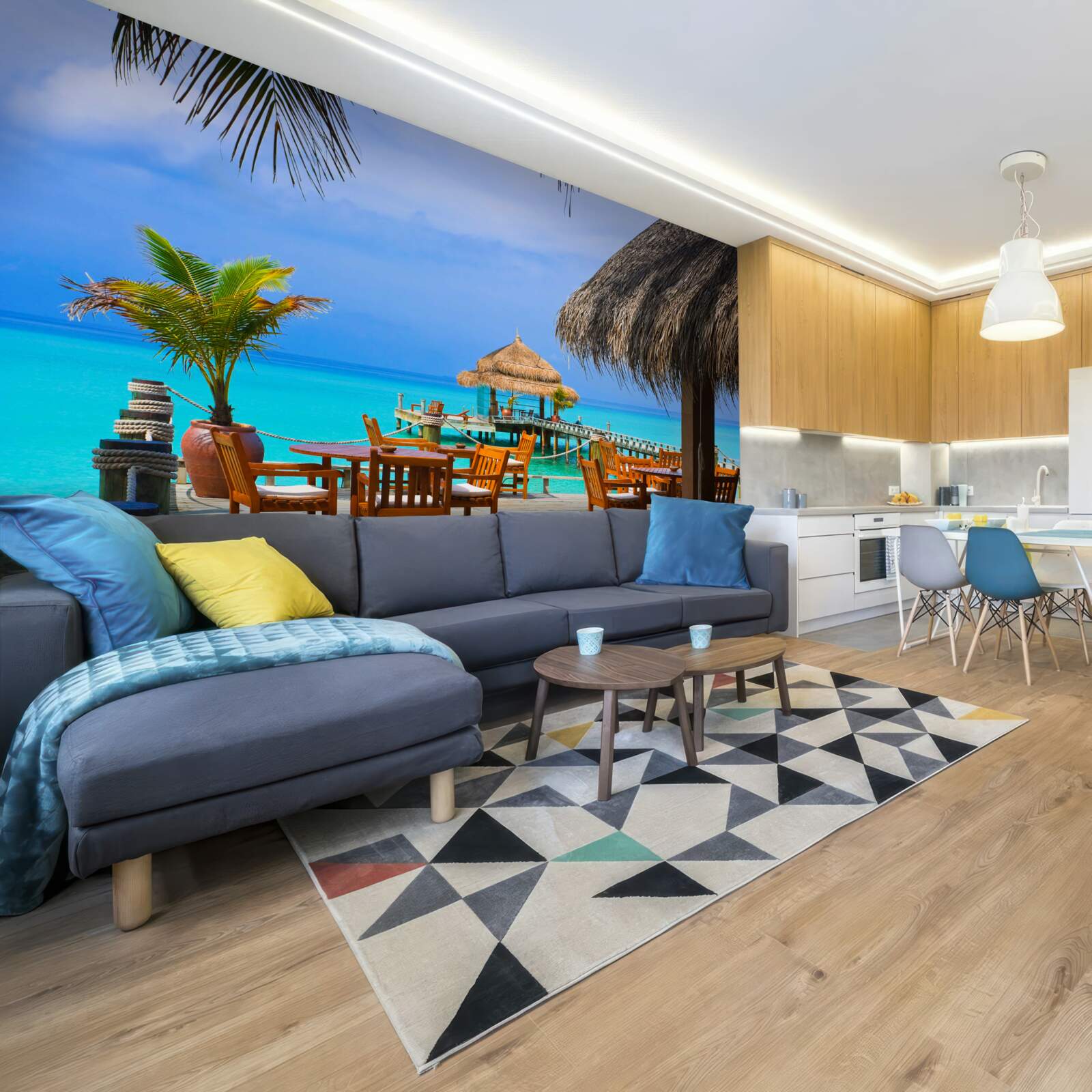 Papier peint restaurant d'eau