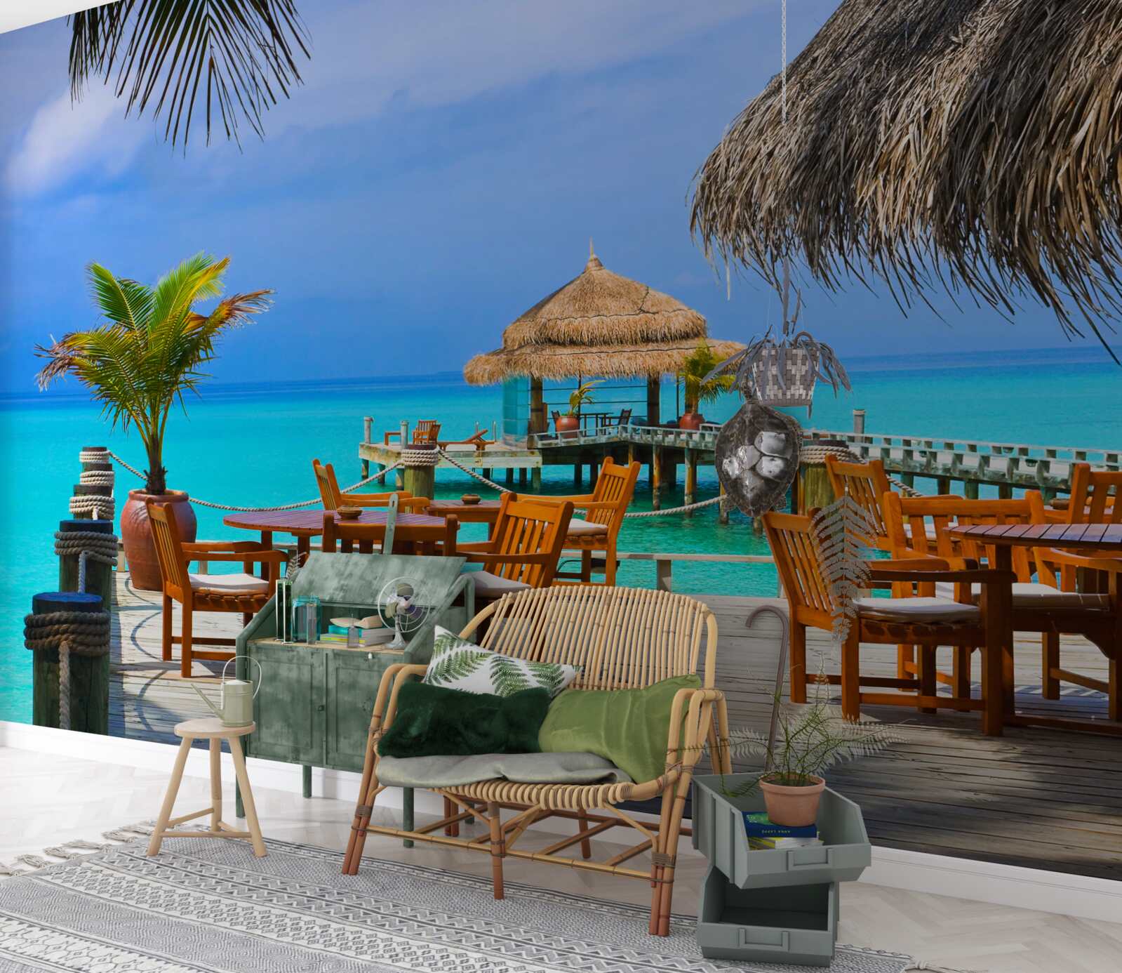 Papier peint restaurant d'eau