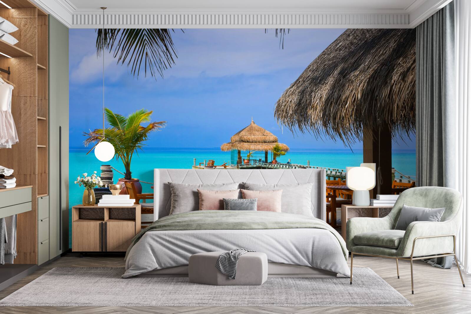 Papier peint restaurant d'eau