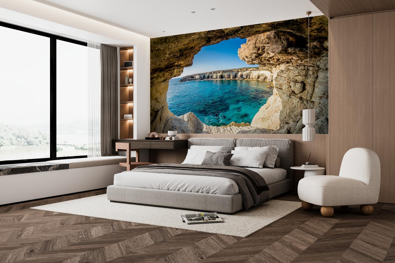 Papier peint grottes sous l'eau à Chypre