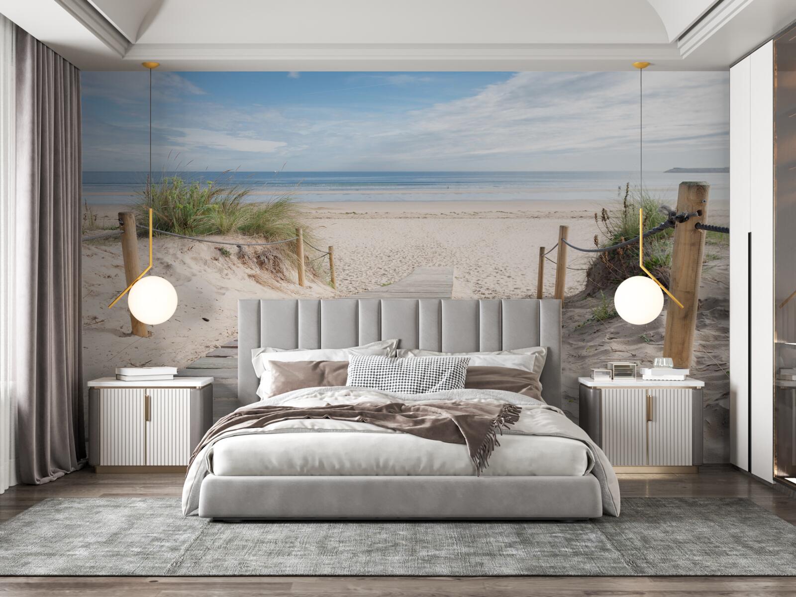 Papier peint Chemin de sable menant à l'océan