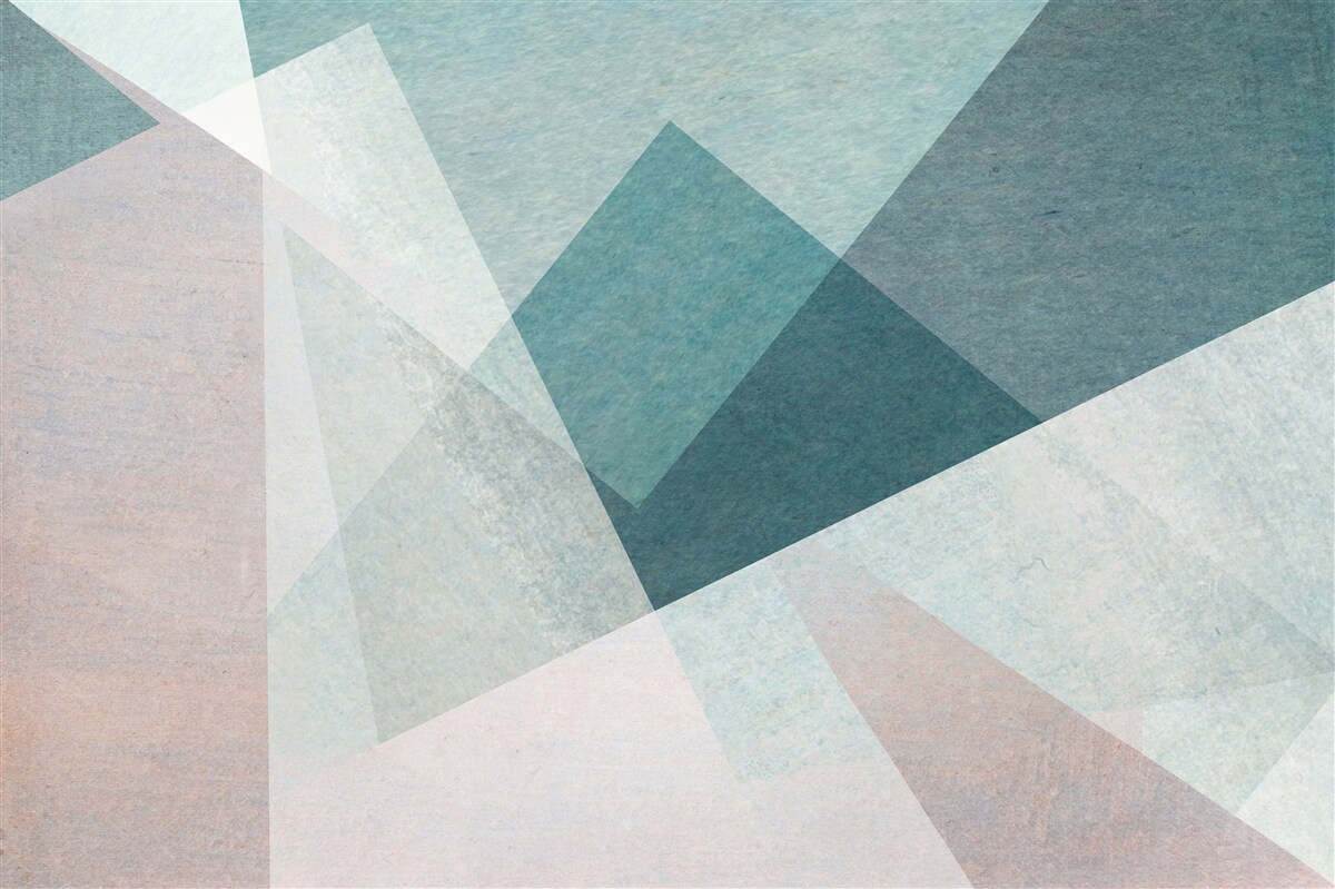 Papier peint pics dans les tons de bleu et de rose