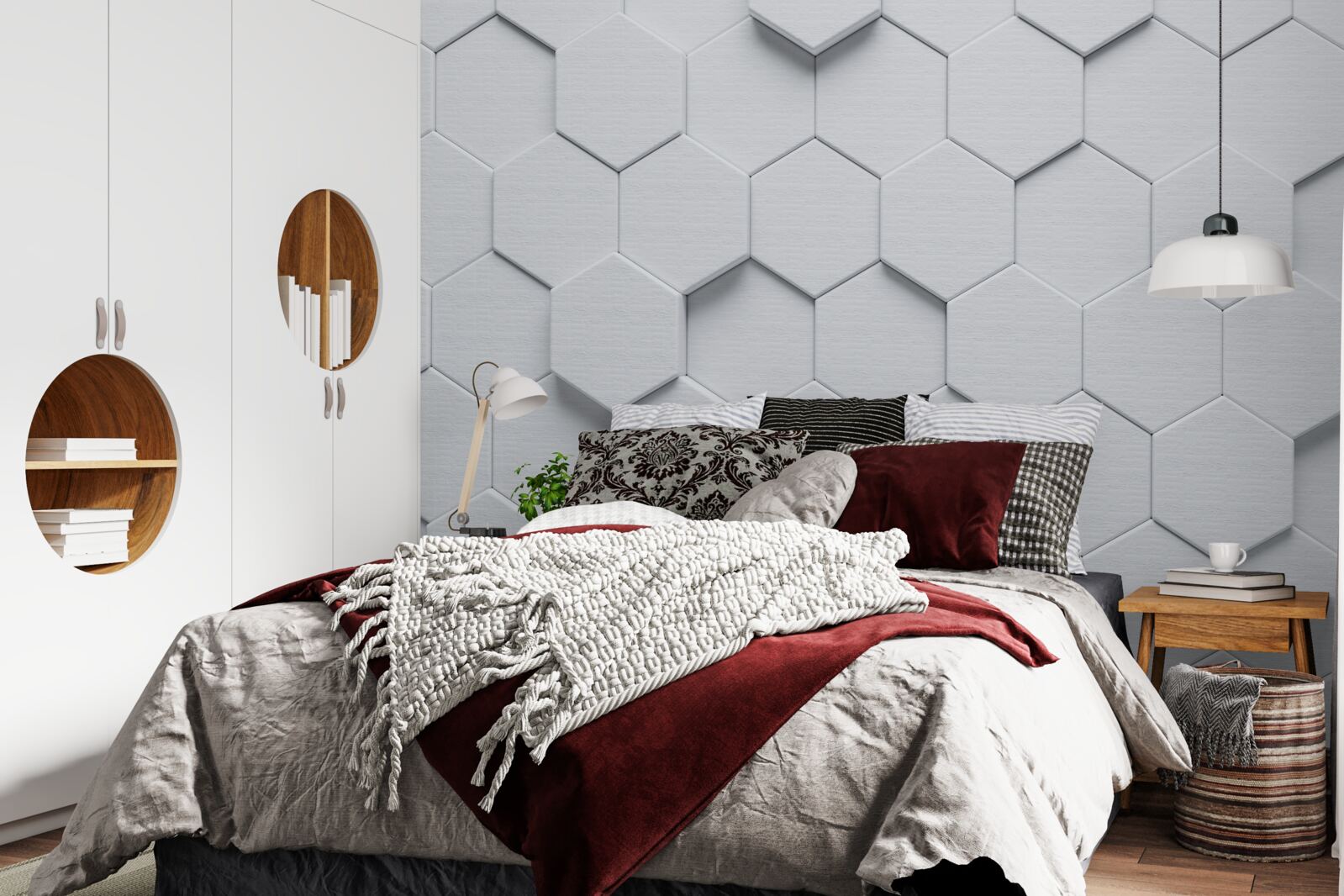 Papier peint grands objets en argent