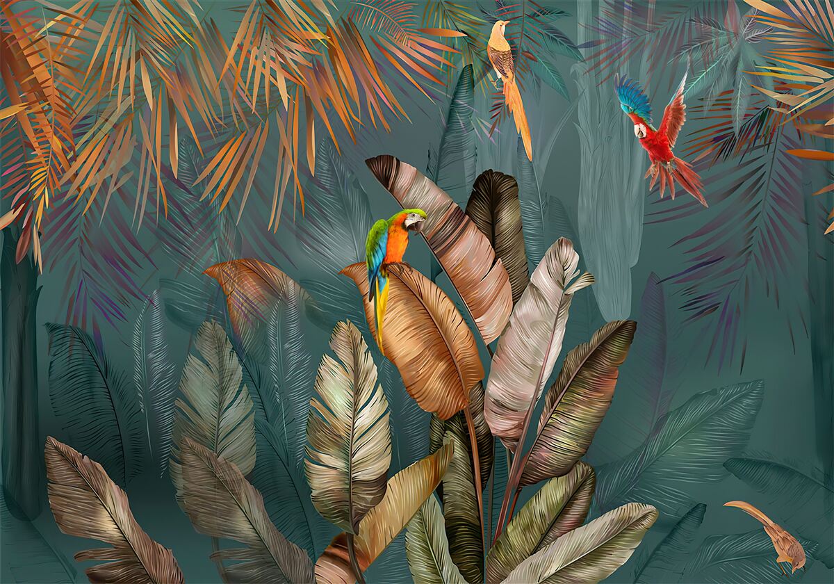 Papier peint rencontre de deux perroquets