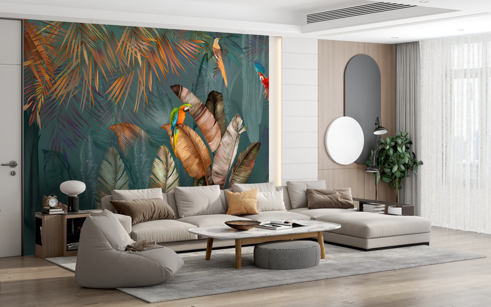 Papier peint rencontre de deux perroquets