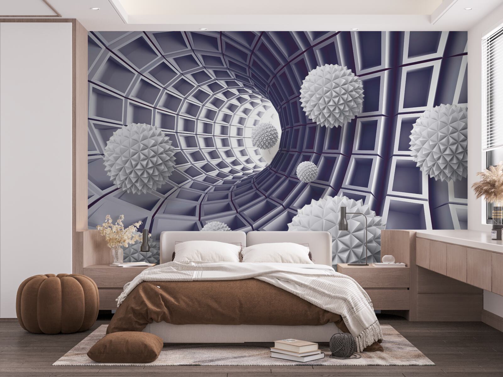 Papier peint des balles dans le passage en retraite