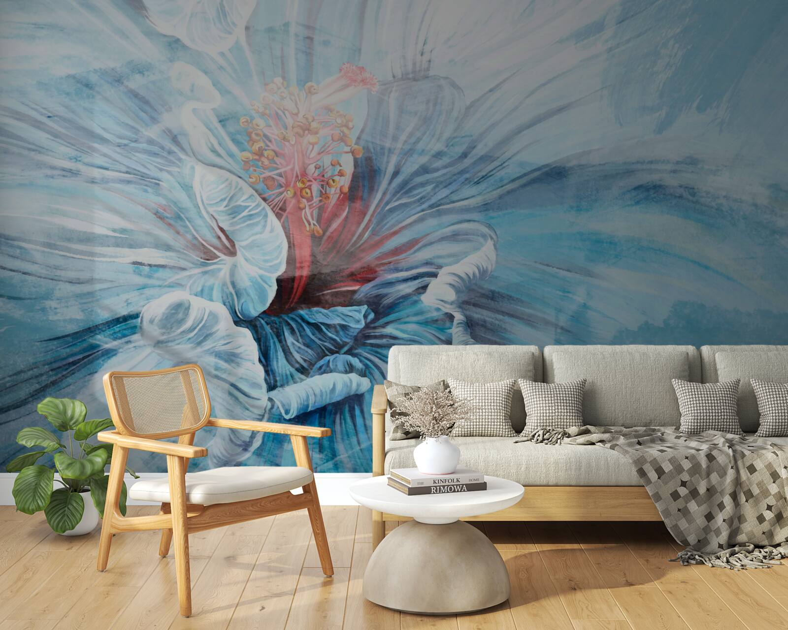 Papier peint la fleur qui s'épanouit