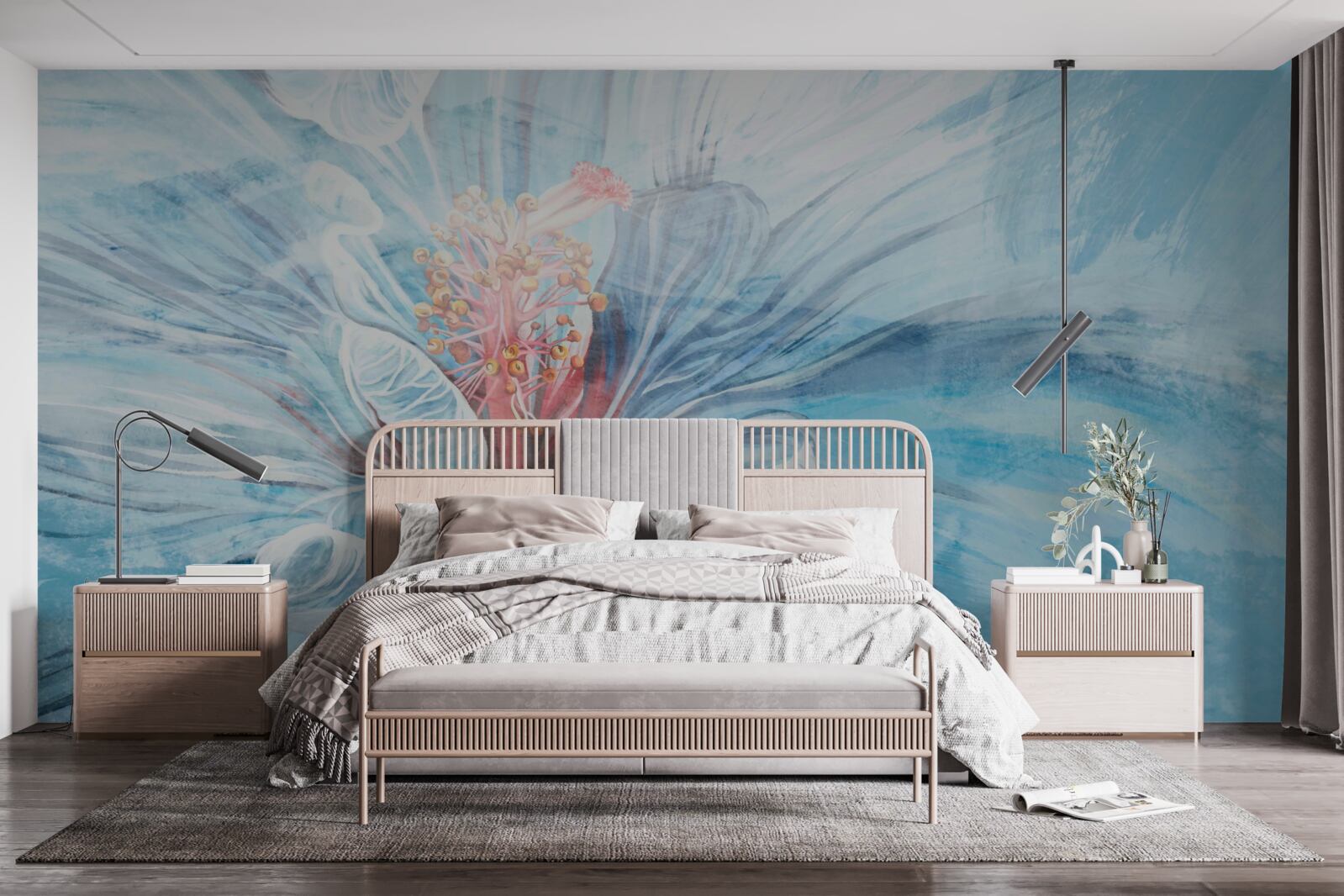 Papier peint la fleur qui s'épanouit