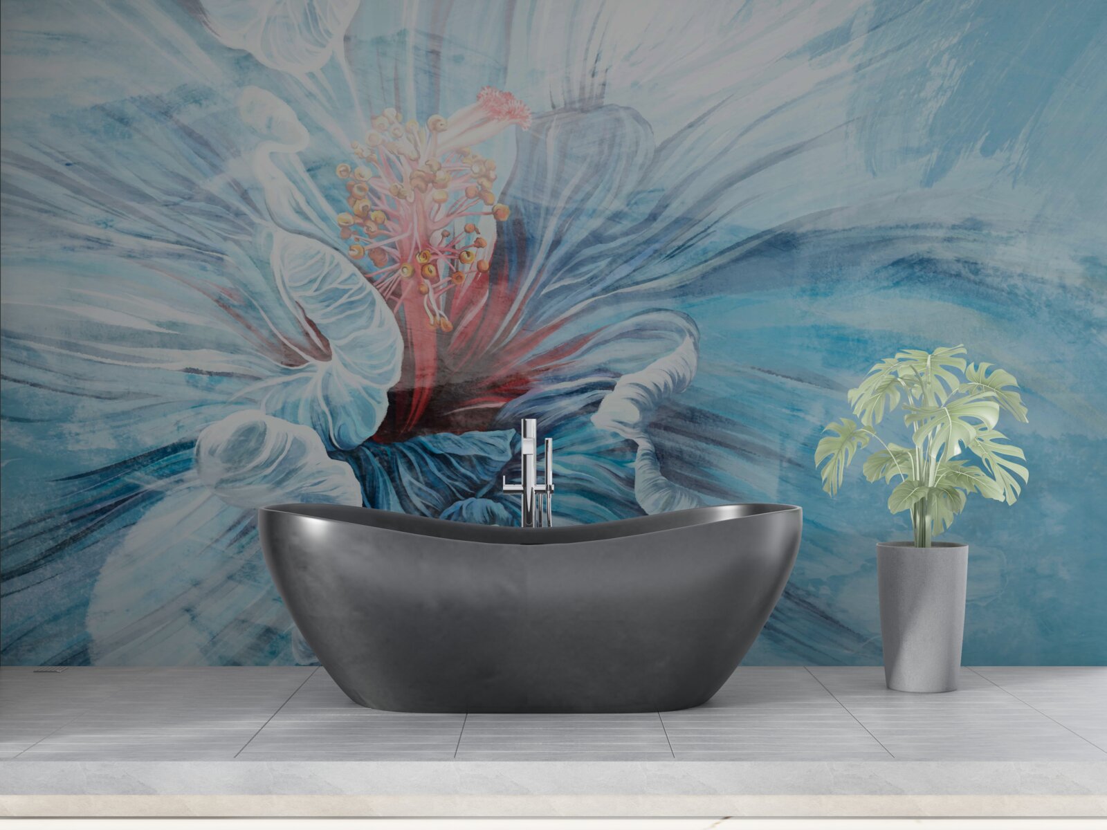 Papier peint la fleur qui s'épanouit