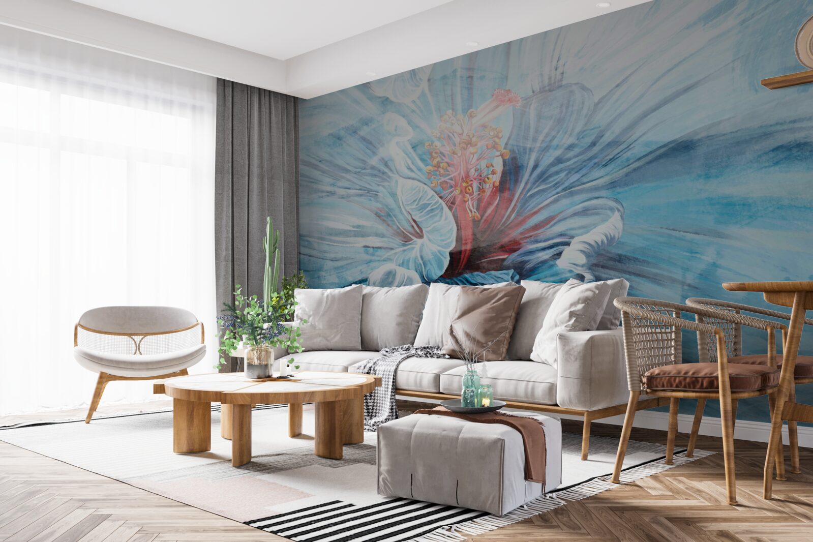 Papier peint la fleur qui s'épanouit