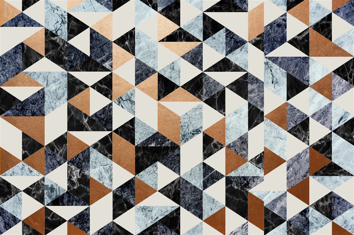 Papier peint panneau abstrait avec personnages multicolores