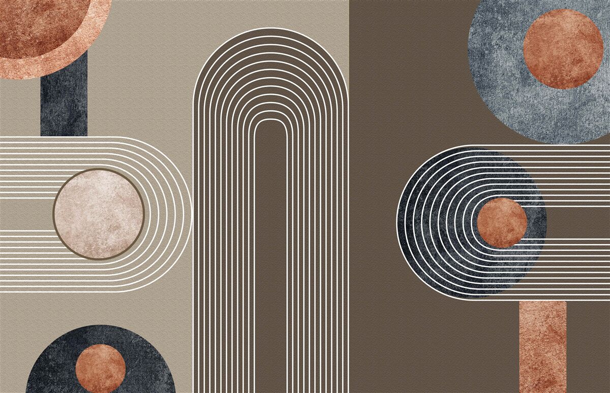 Papier peint les lignes s'enchaînent avec fluidité