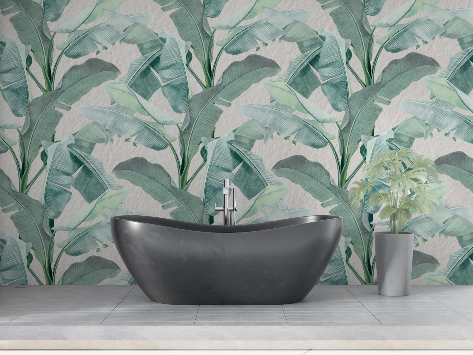 Papier peint les feuilles de la fougère sont vert clair