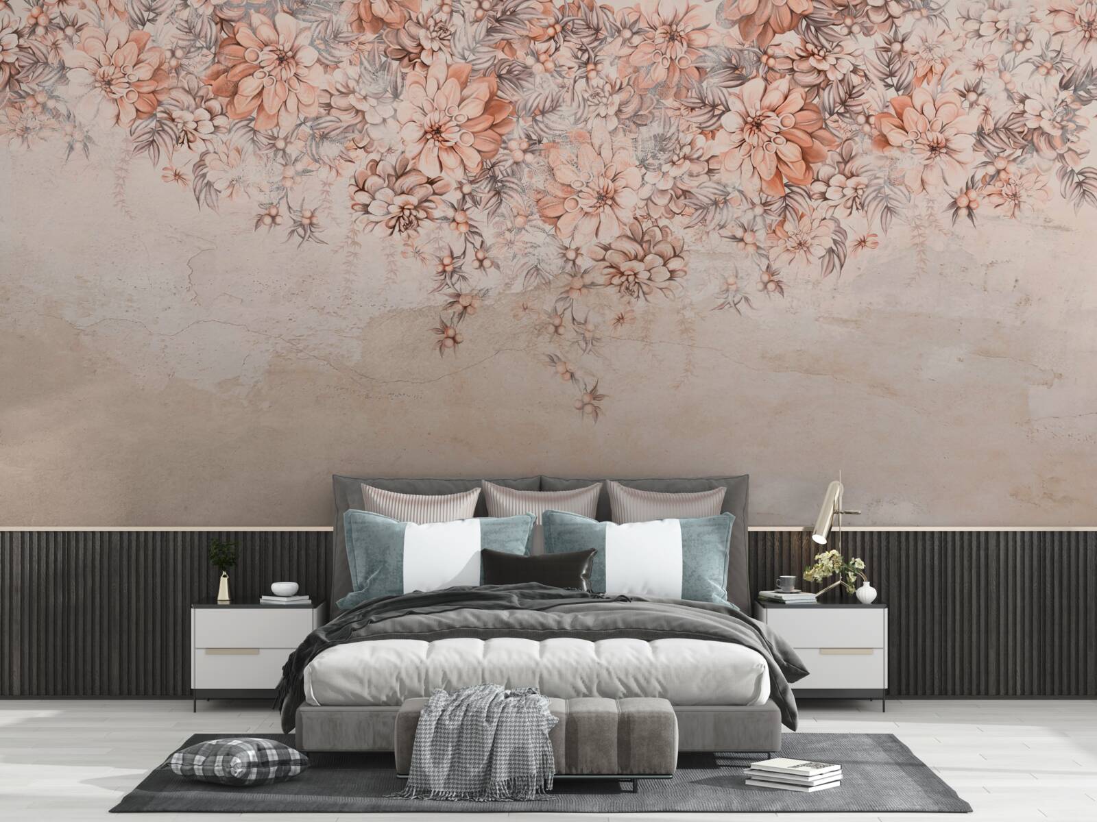 Papier peint beaucoup de gros bourgeons