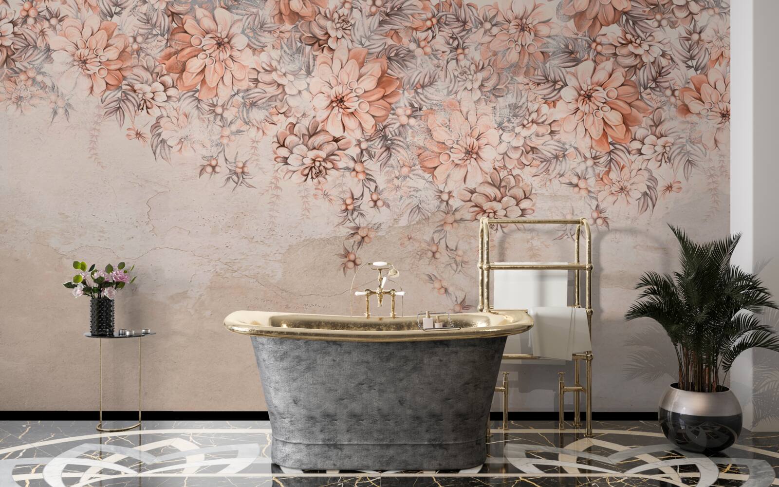 Papier peint beaucoup de gros bourgeons