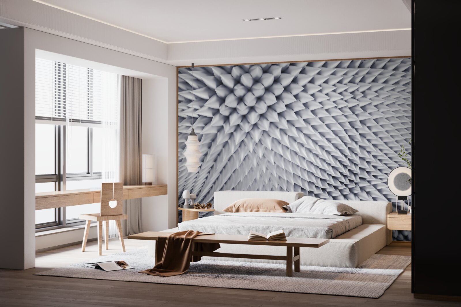 Papier peint texture constituée de pics pointus