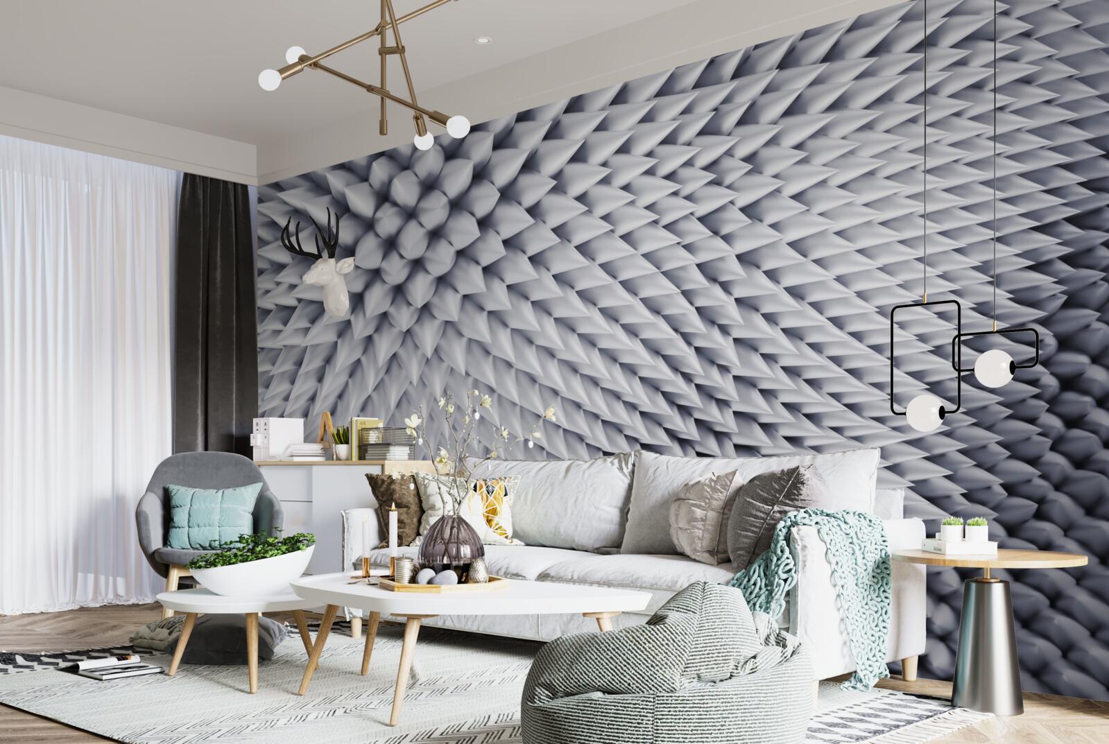 Papier peint texture constituée de pics pointus