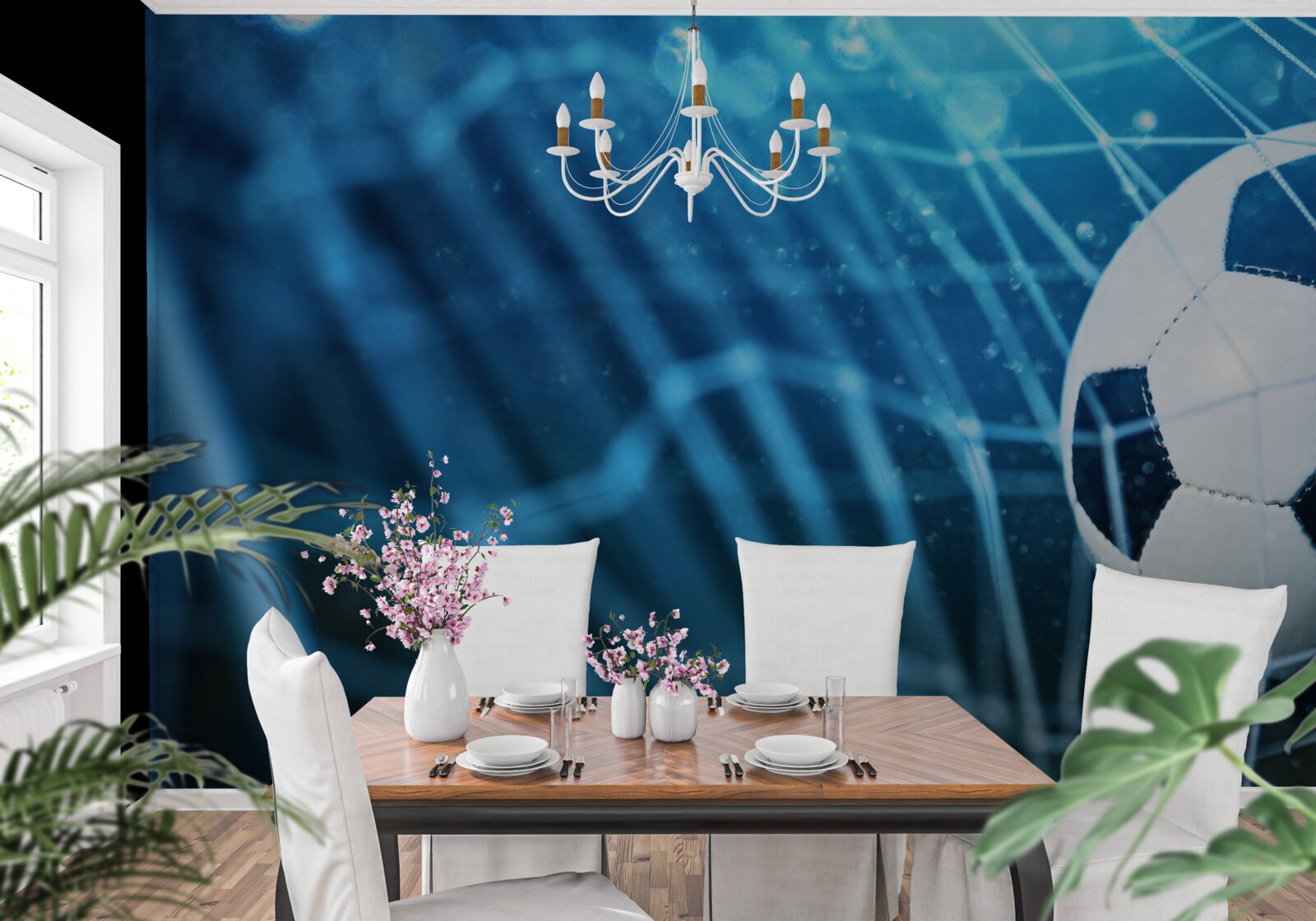 Papier peint se concentrer sur le ballon dans le but