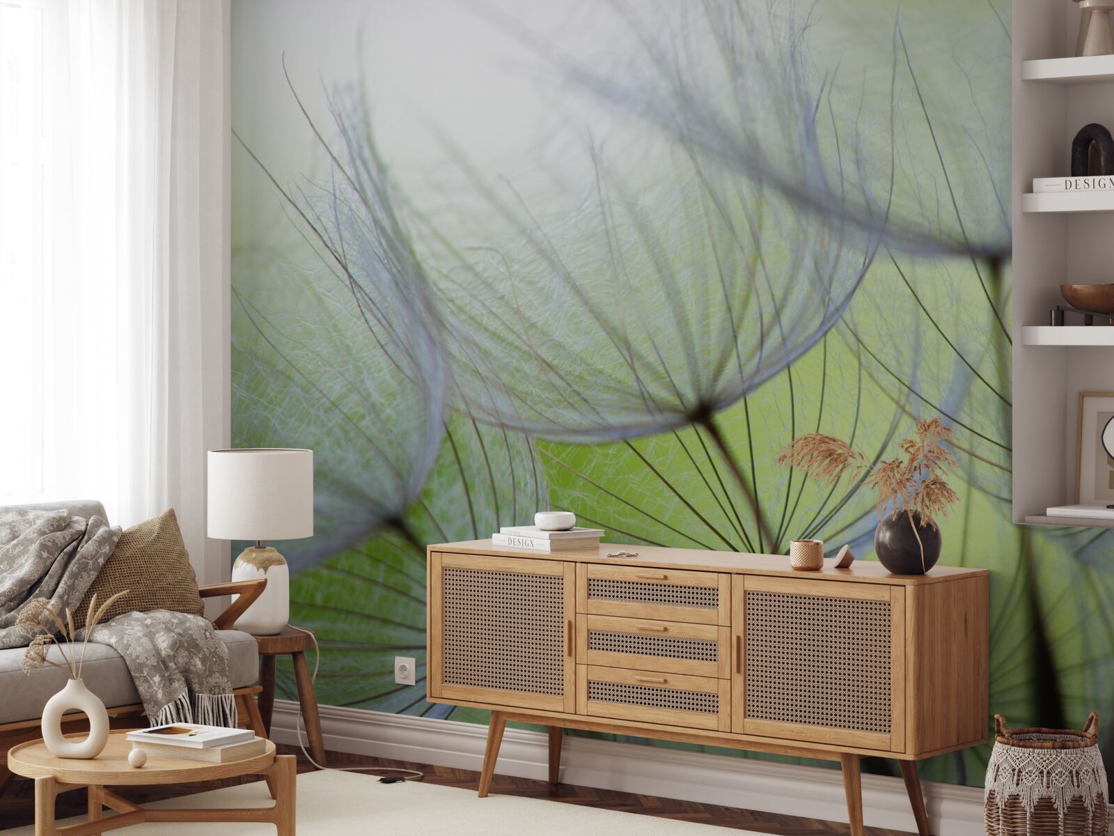 Papier peint les pissenlits se sont desséchés en automne