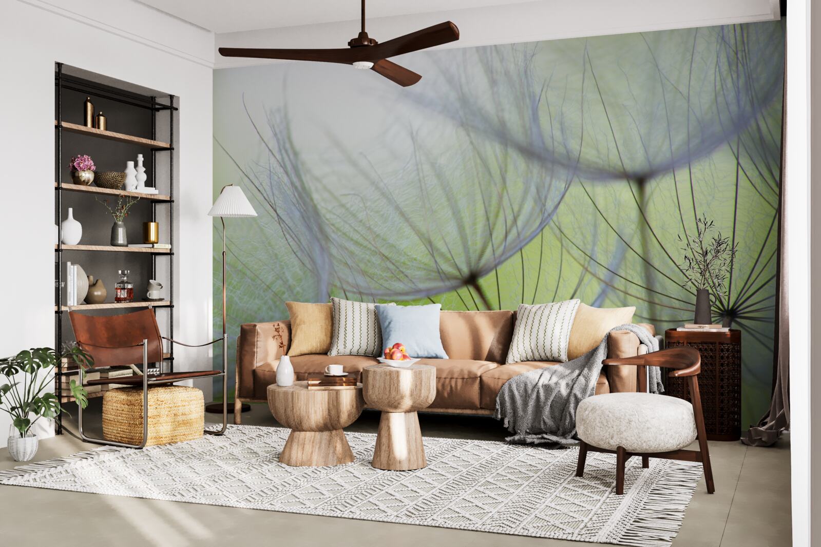 Papier peint les pissenlits se sont desséchés en automne