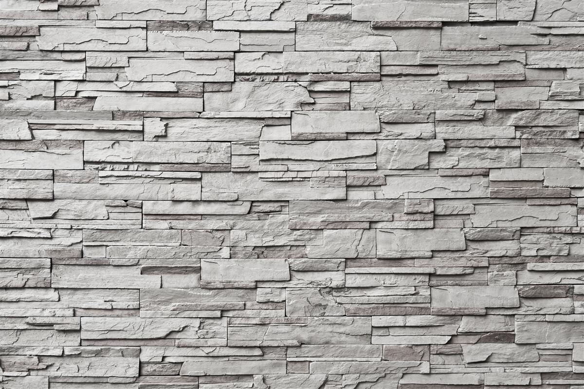 Papier peint mur en pierre blanche
