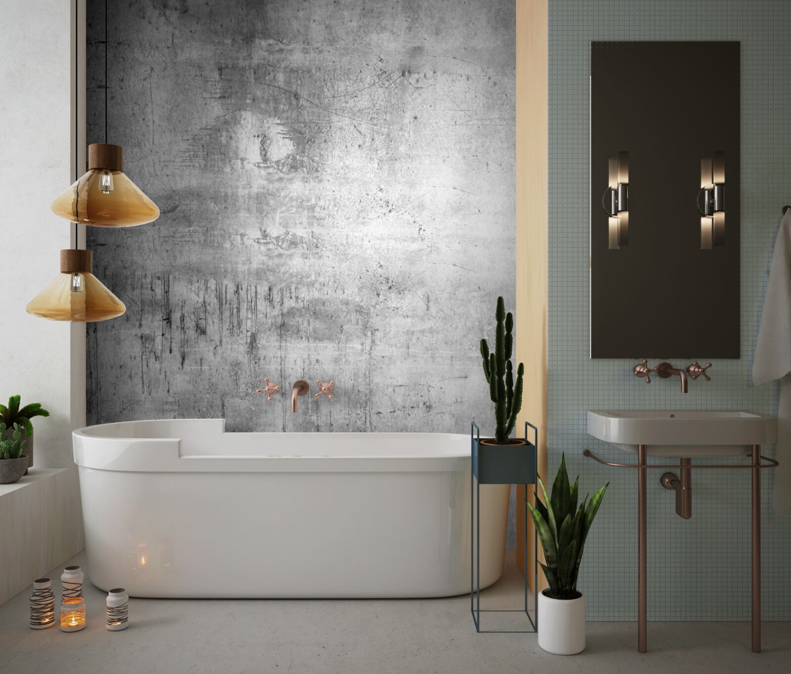 Papier peint surface métallique en nuances de gris