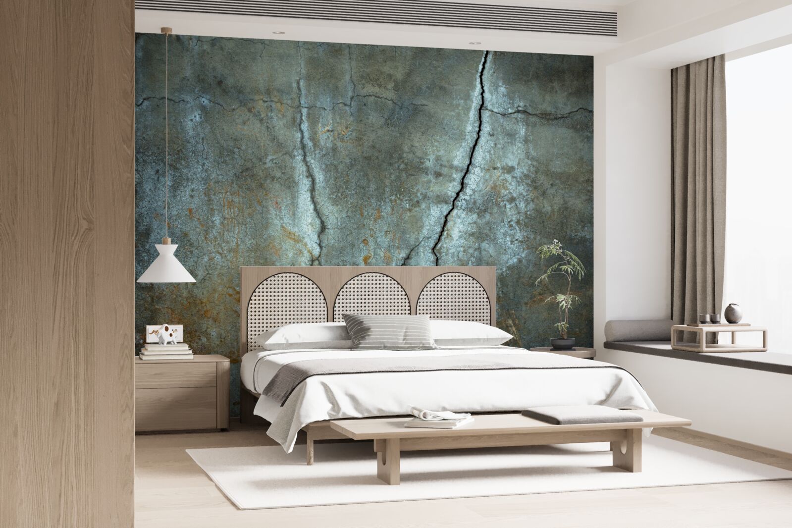 Papier peint des éclairs se sont abattus sur la zone boisée