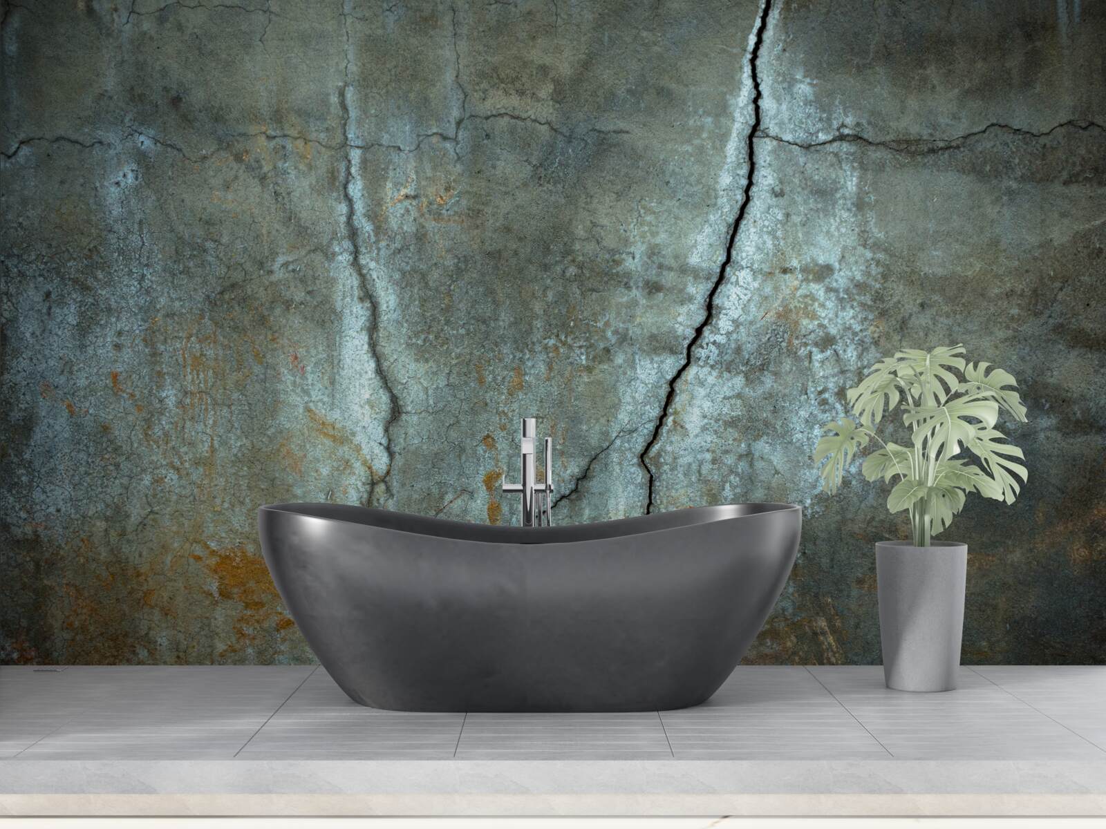 Papier peint des éclairs se sont abattus sur la zone boisée