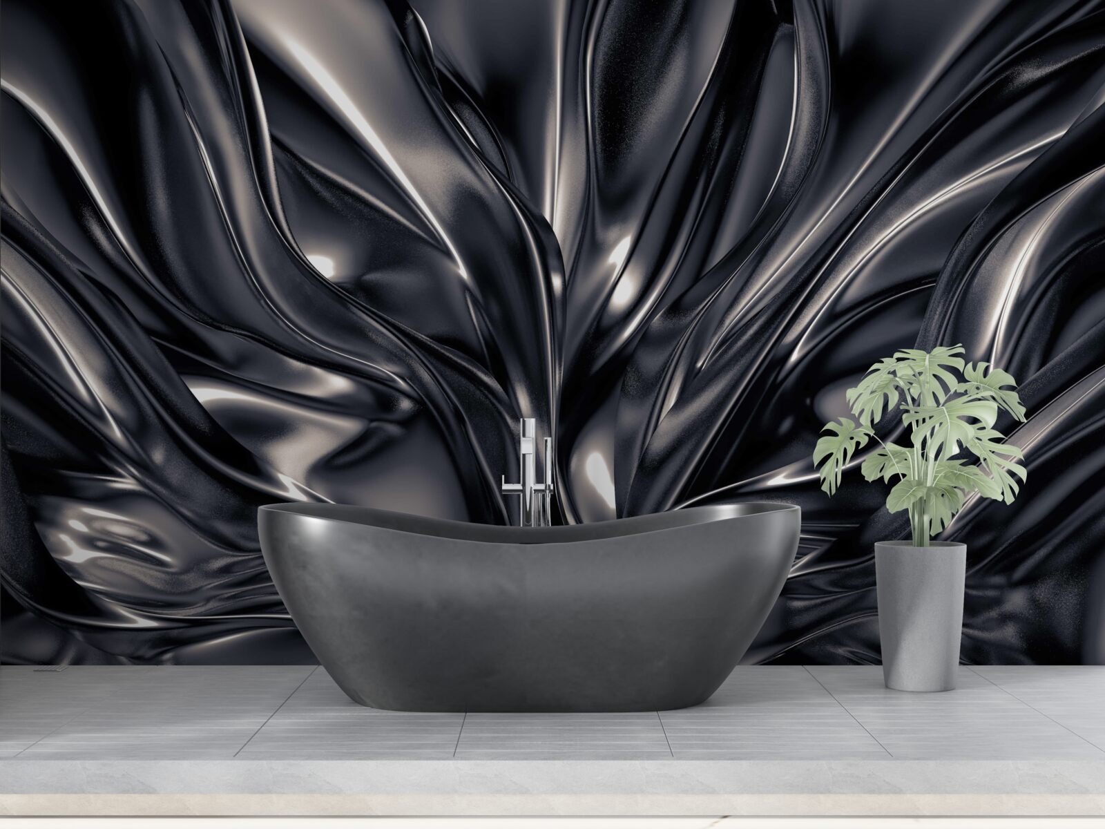 Papier peint gouttes d'eau dans un lac nocturne