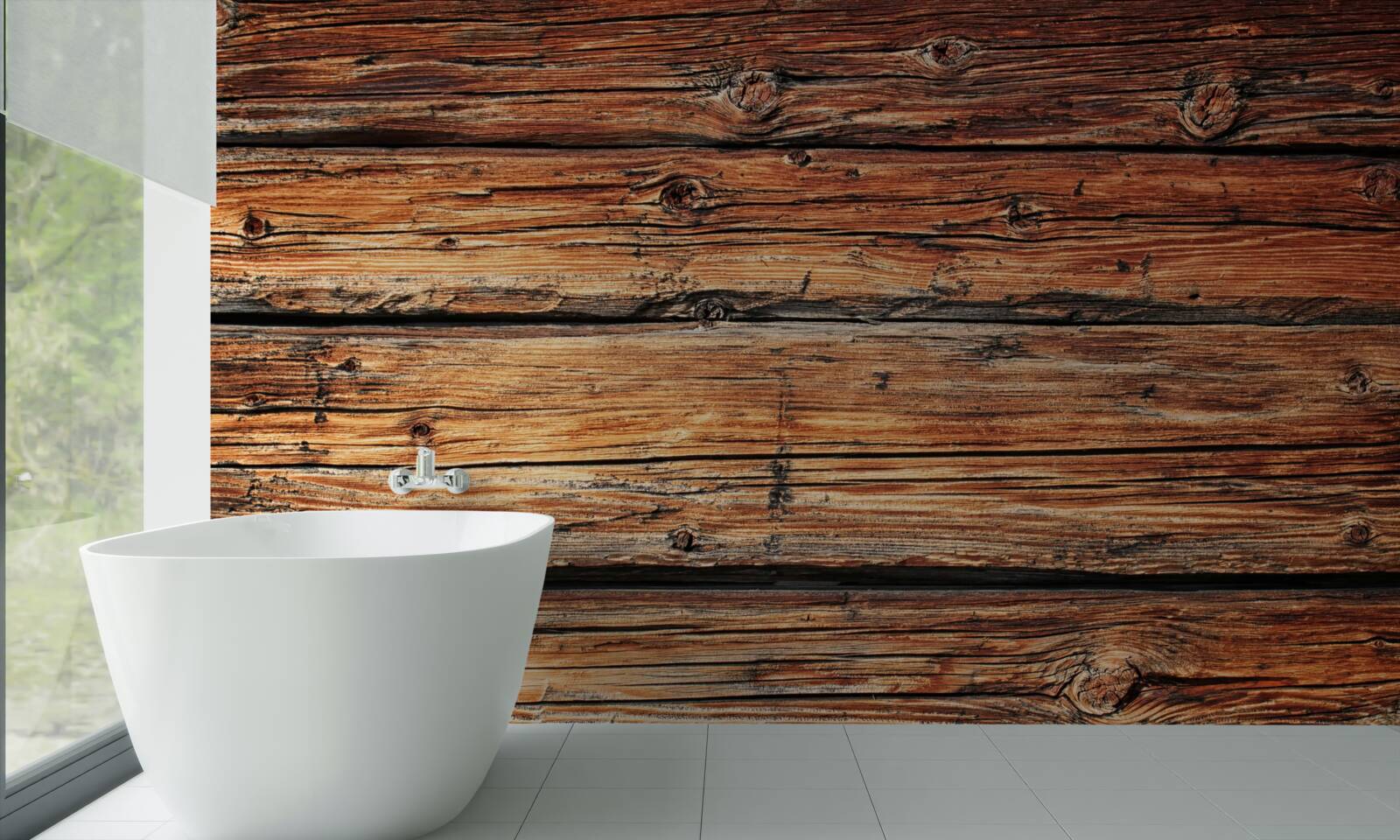 Papier peint panneau de bois léger non protégé