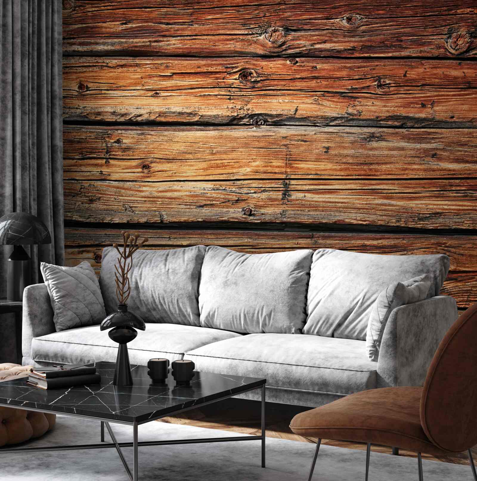 Papier peint panneau de bois léger non protégé