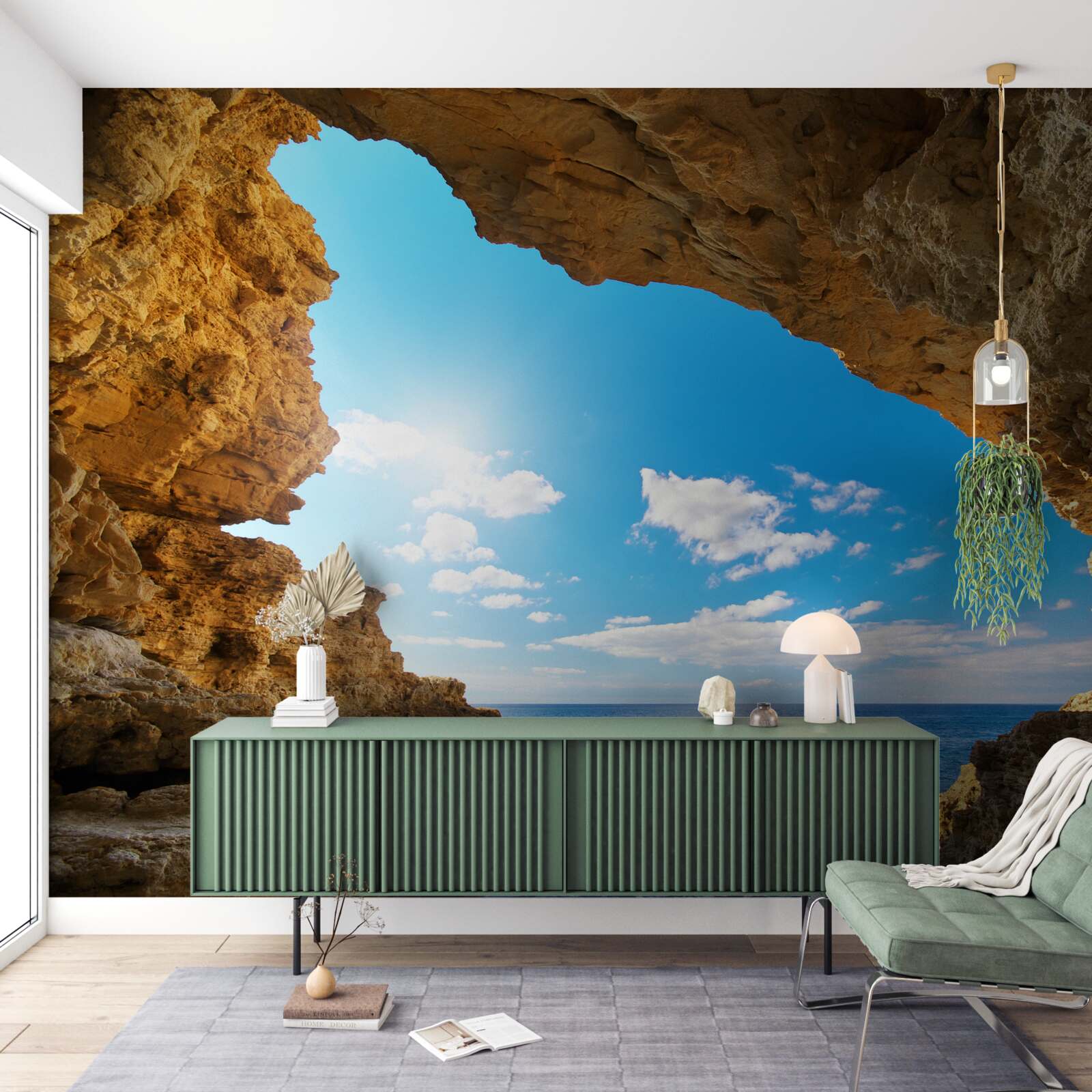 Papier peint le ciel au-dessus de l'océan est absolument clair