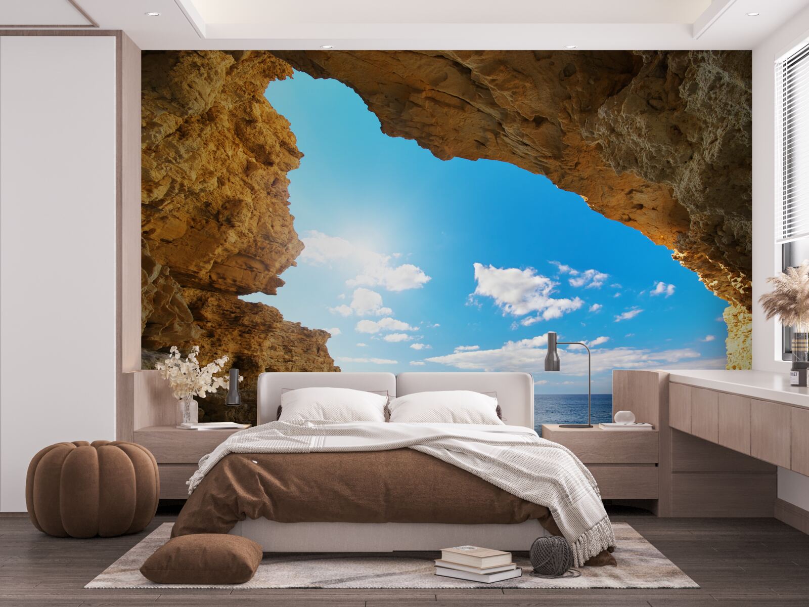 Papier peint le ciel au-dessus de l'océan est absolument clair