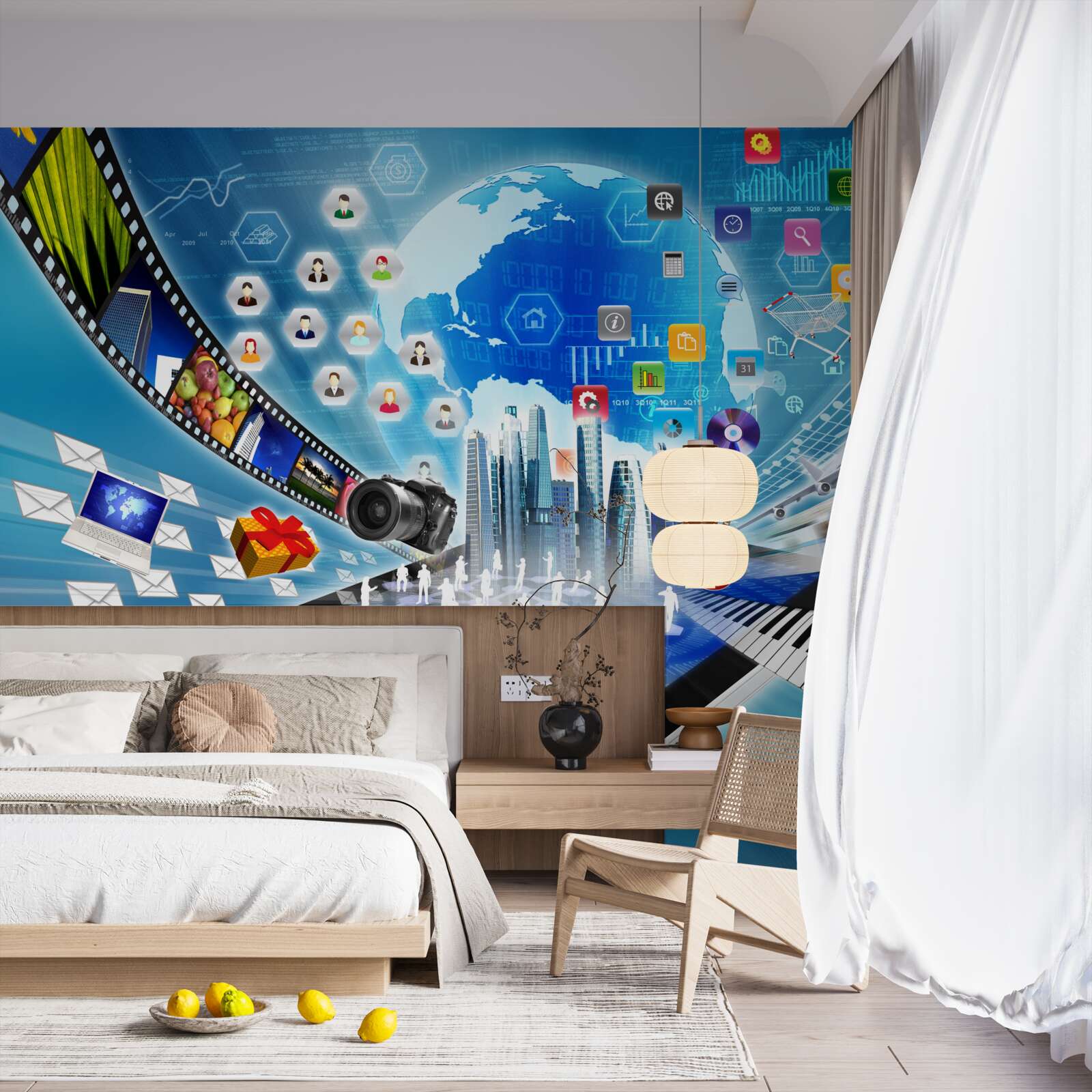 Papier peint bande sonore numérique abstraite