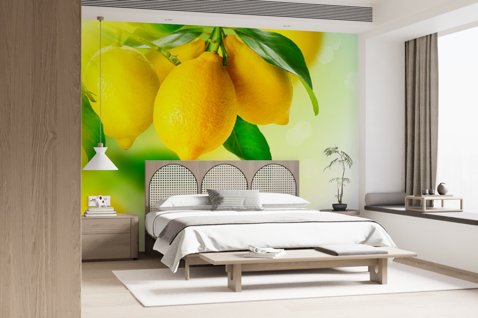 Papier peint les citrons ont une couleur jaune intense