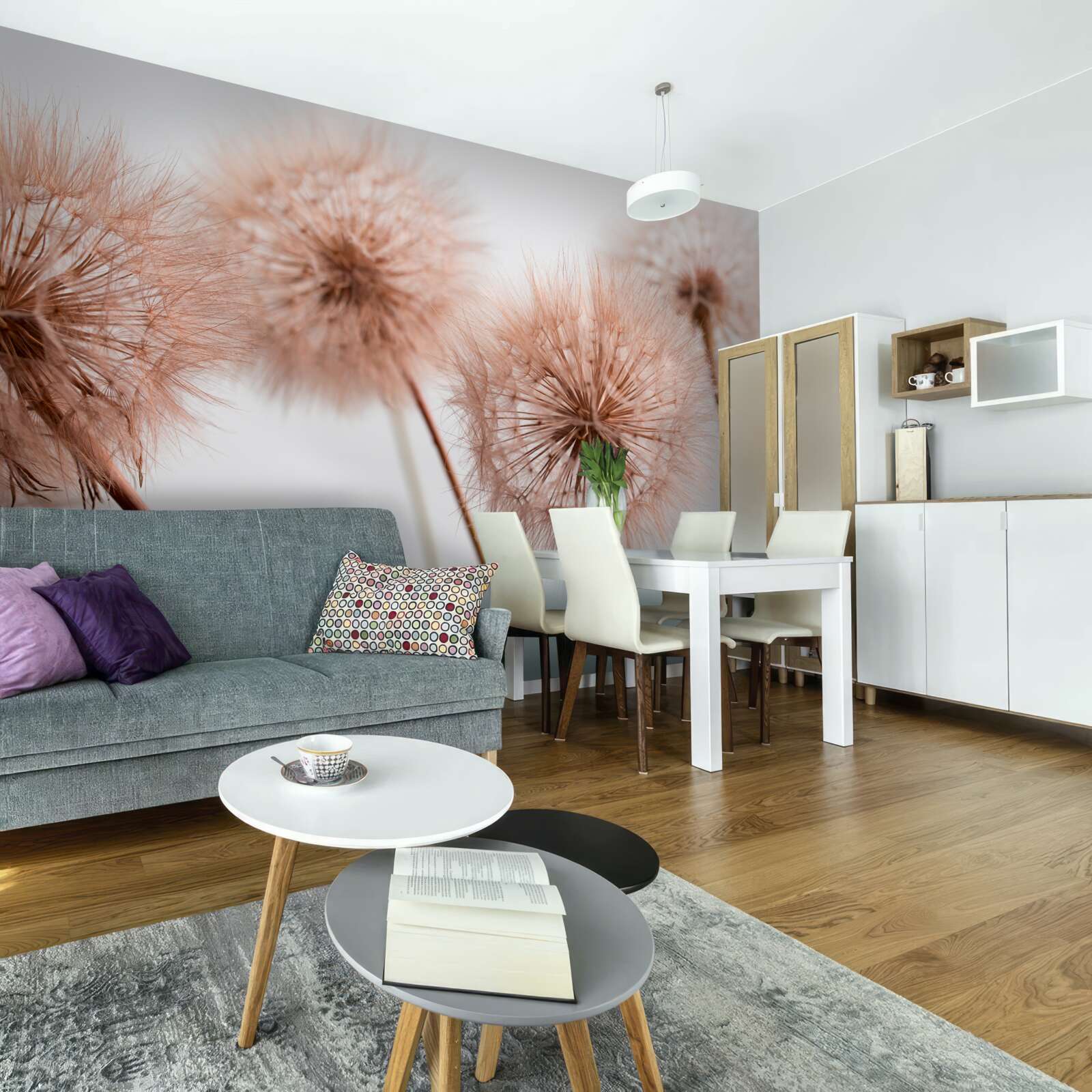 Papier peint des œufs légers et moelleux