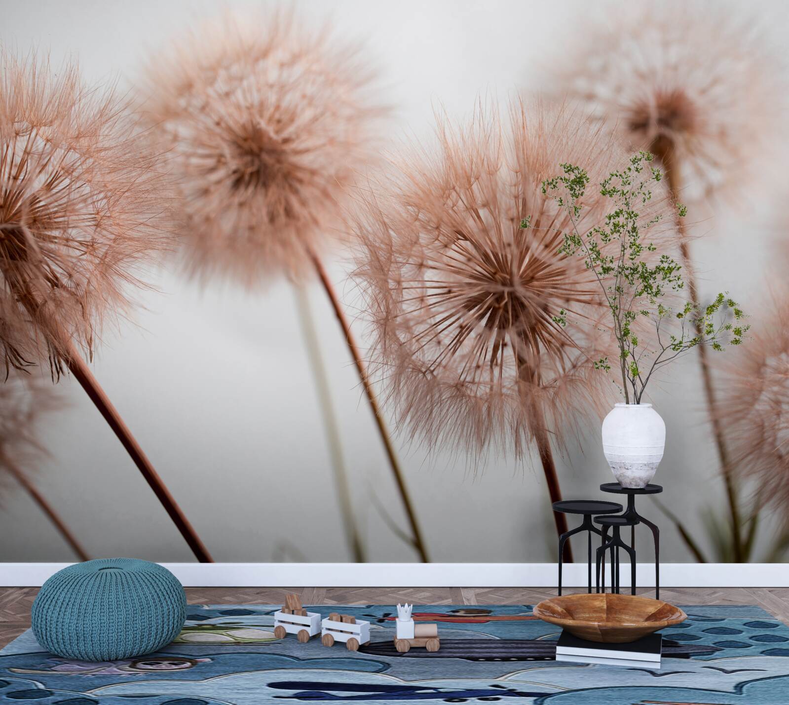 Papier peint des œufs légers et moelleux