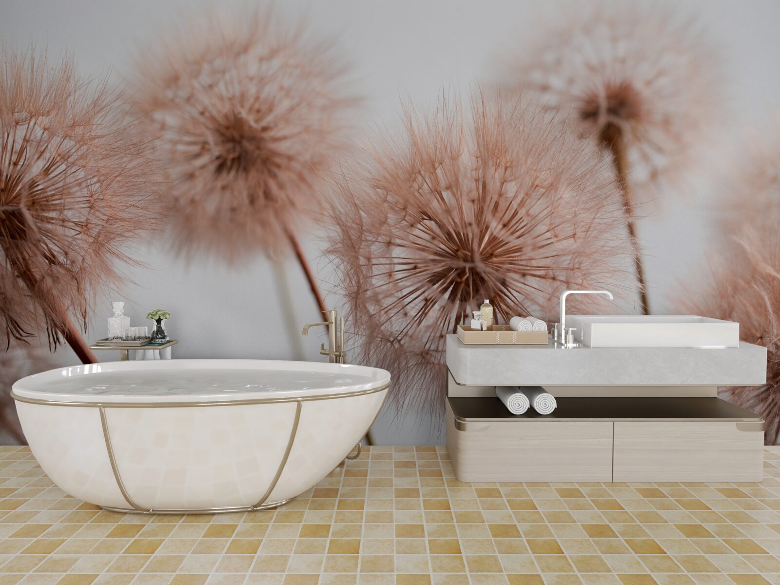 Papier peint des œufs légers et moelleux