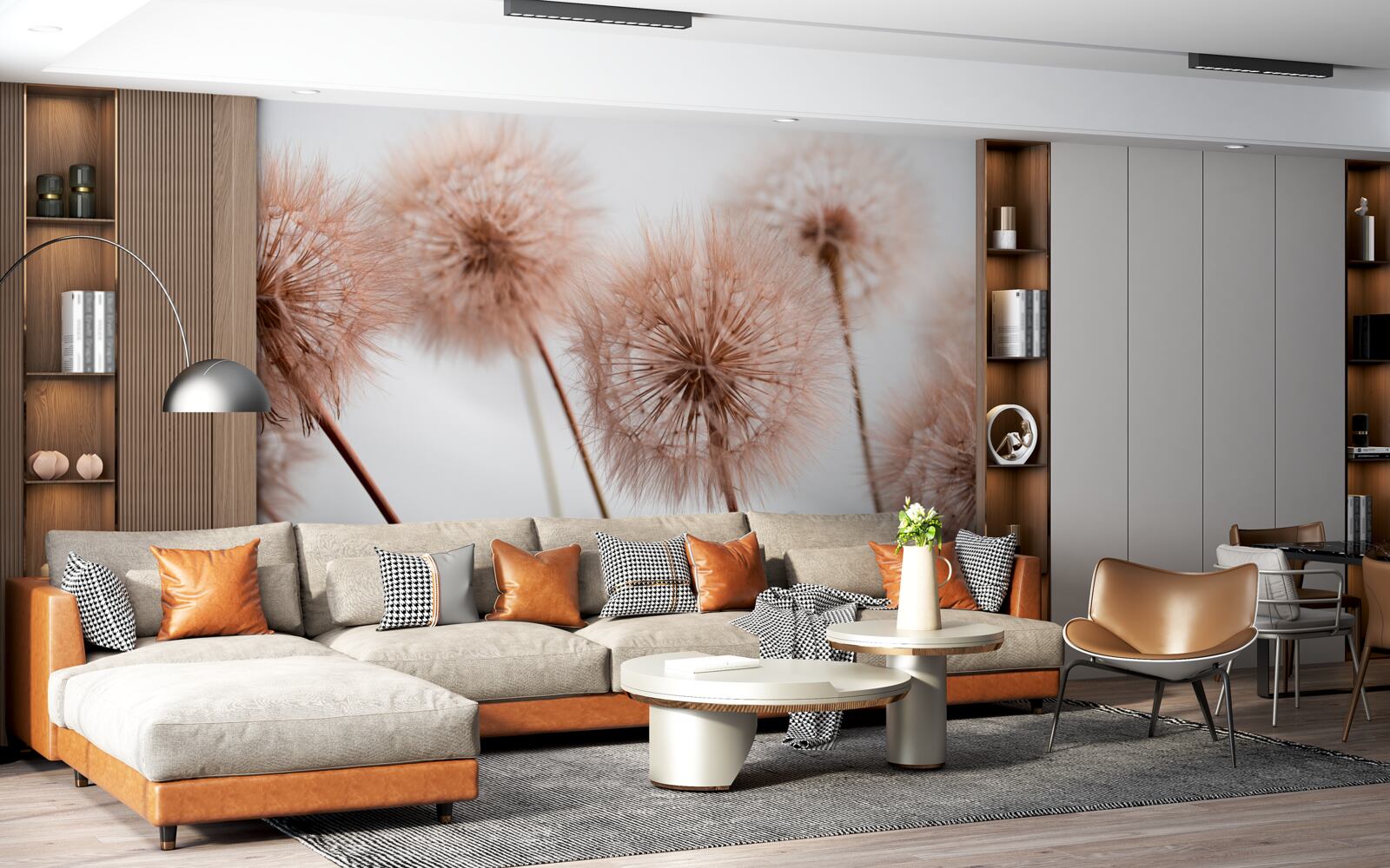 Papier peint des œufs légers et moelleux