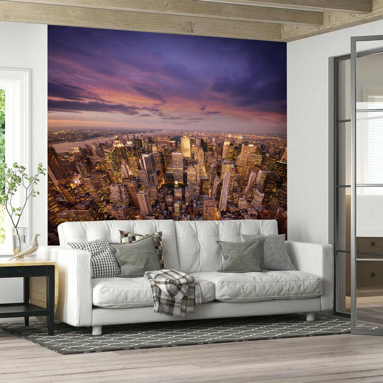 Papier peint les gratte-ciel incommensurables d'une ville géante