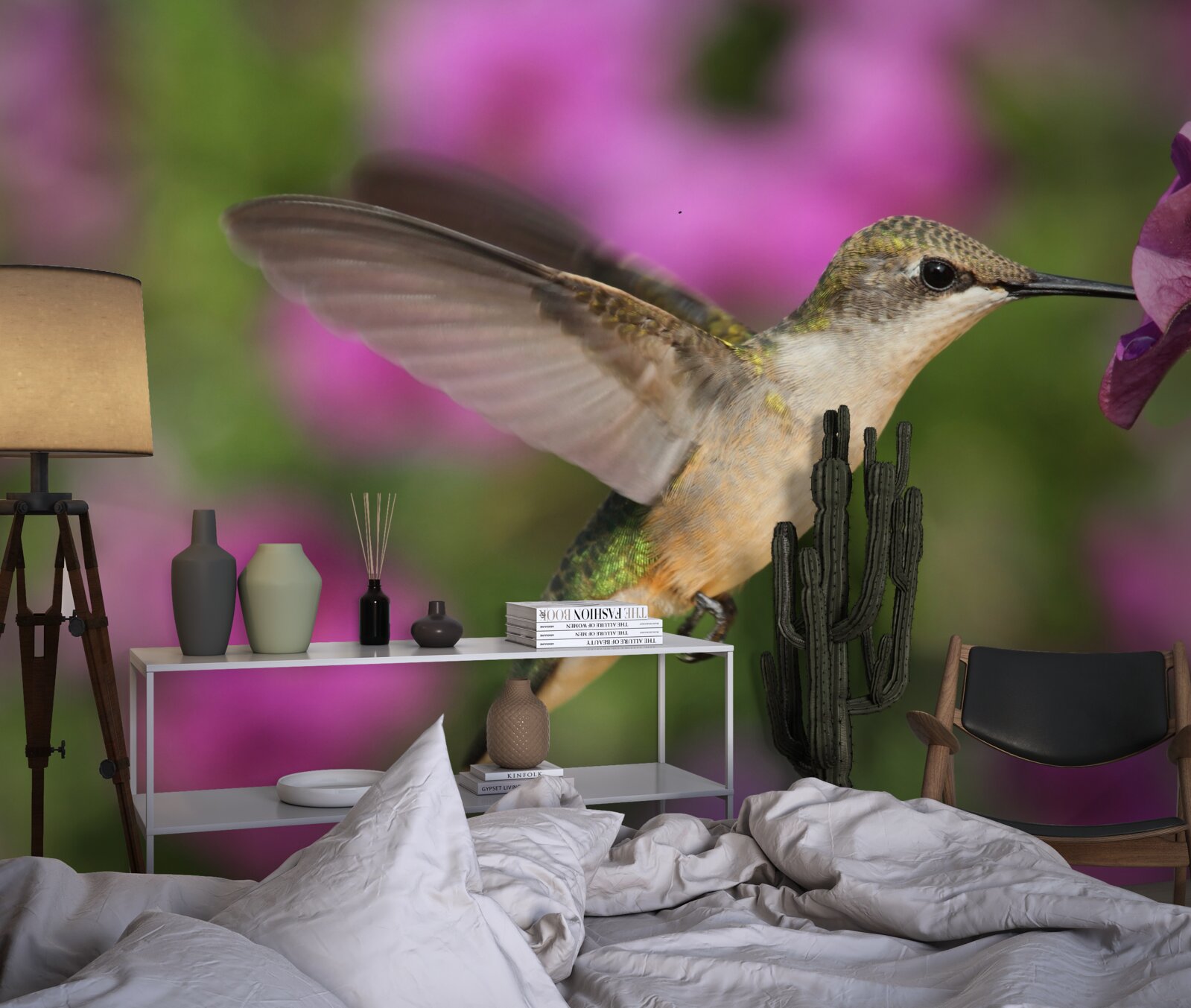 Papier peint le nectar étanche la soif des colibris