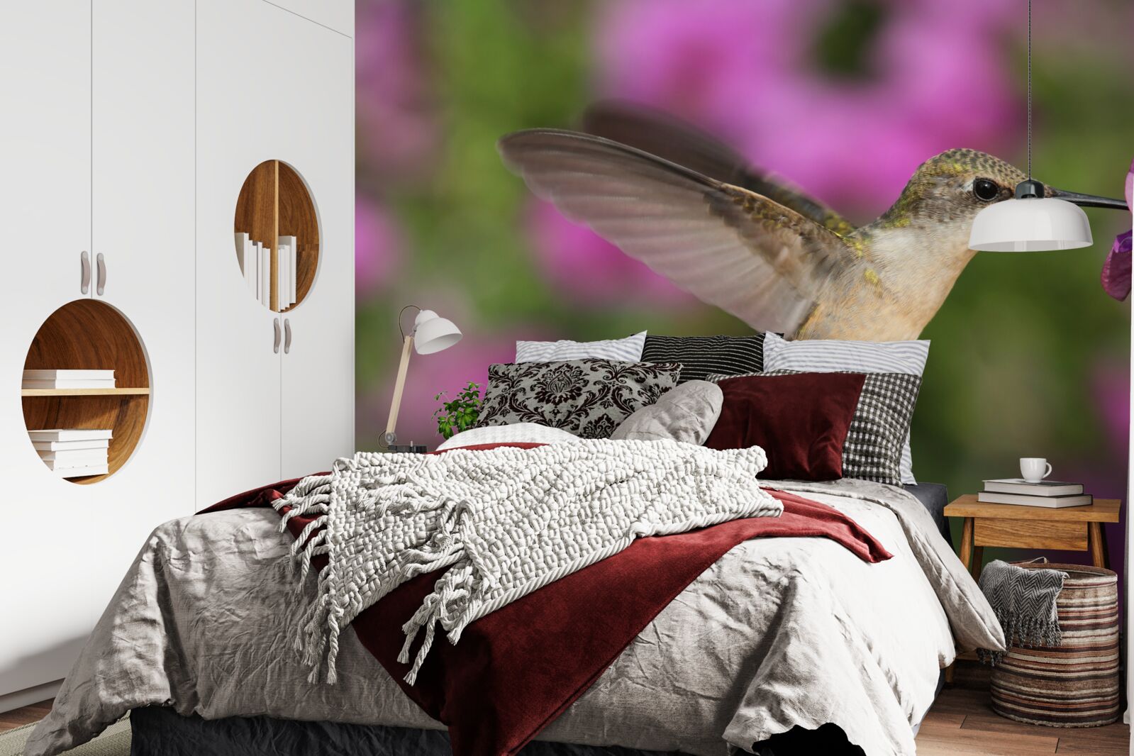 Papier peint le nectar étanche la soif des colibris