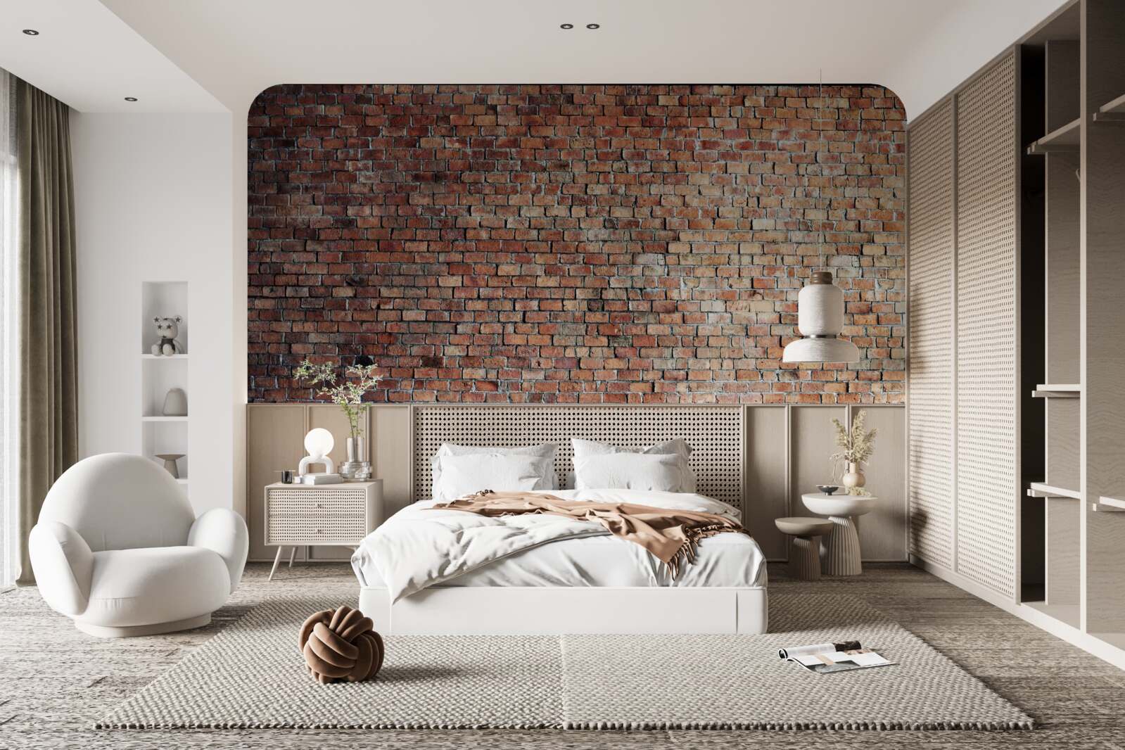 Papier peint vieux mur de briques